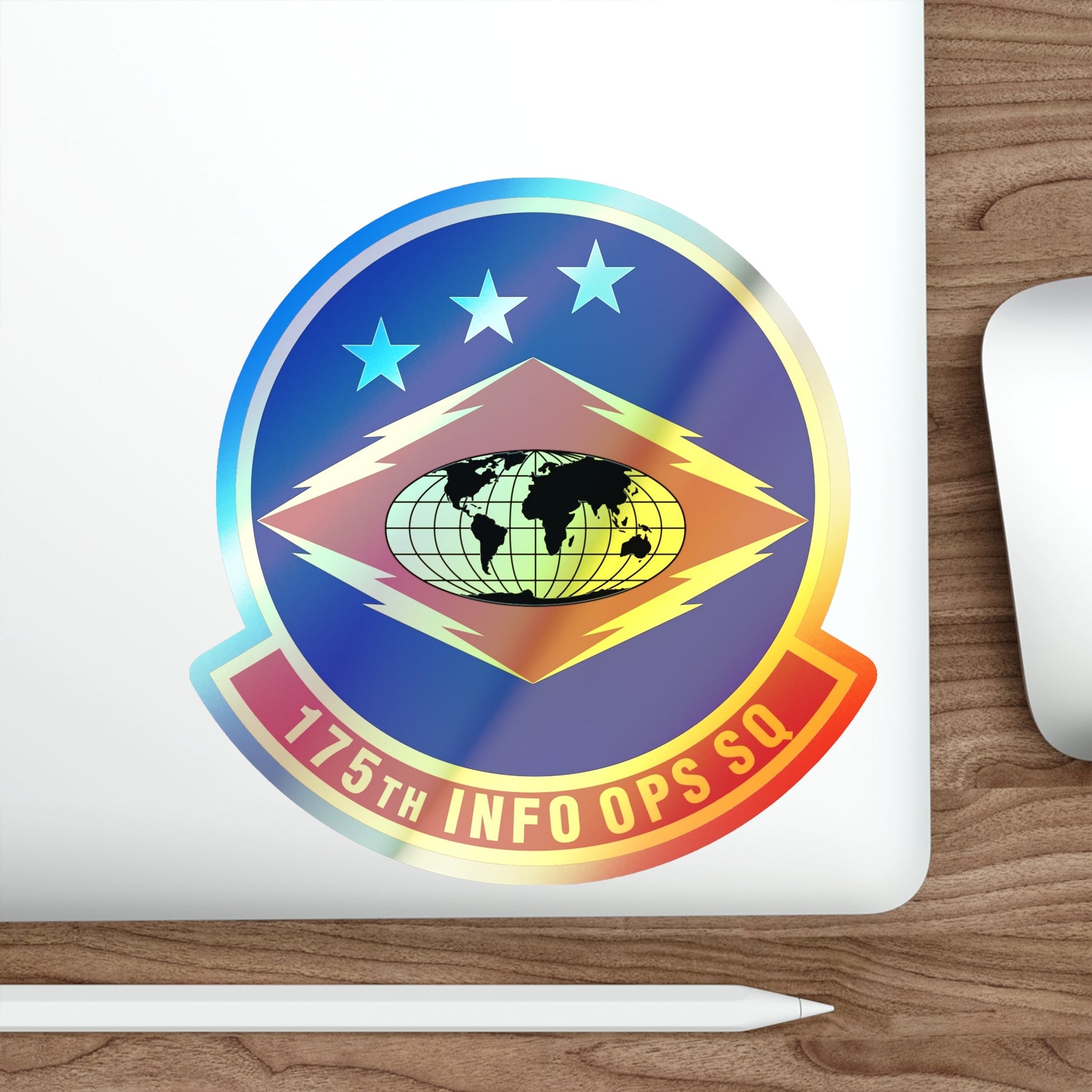 175th Information Operations Squadron (U.S. Air Force) Holographic STICKER Die-Cut Vinyl Decal-The Sticker Space