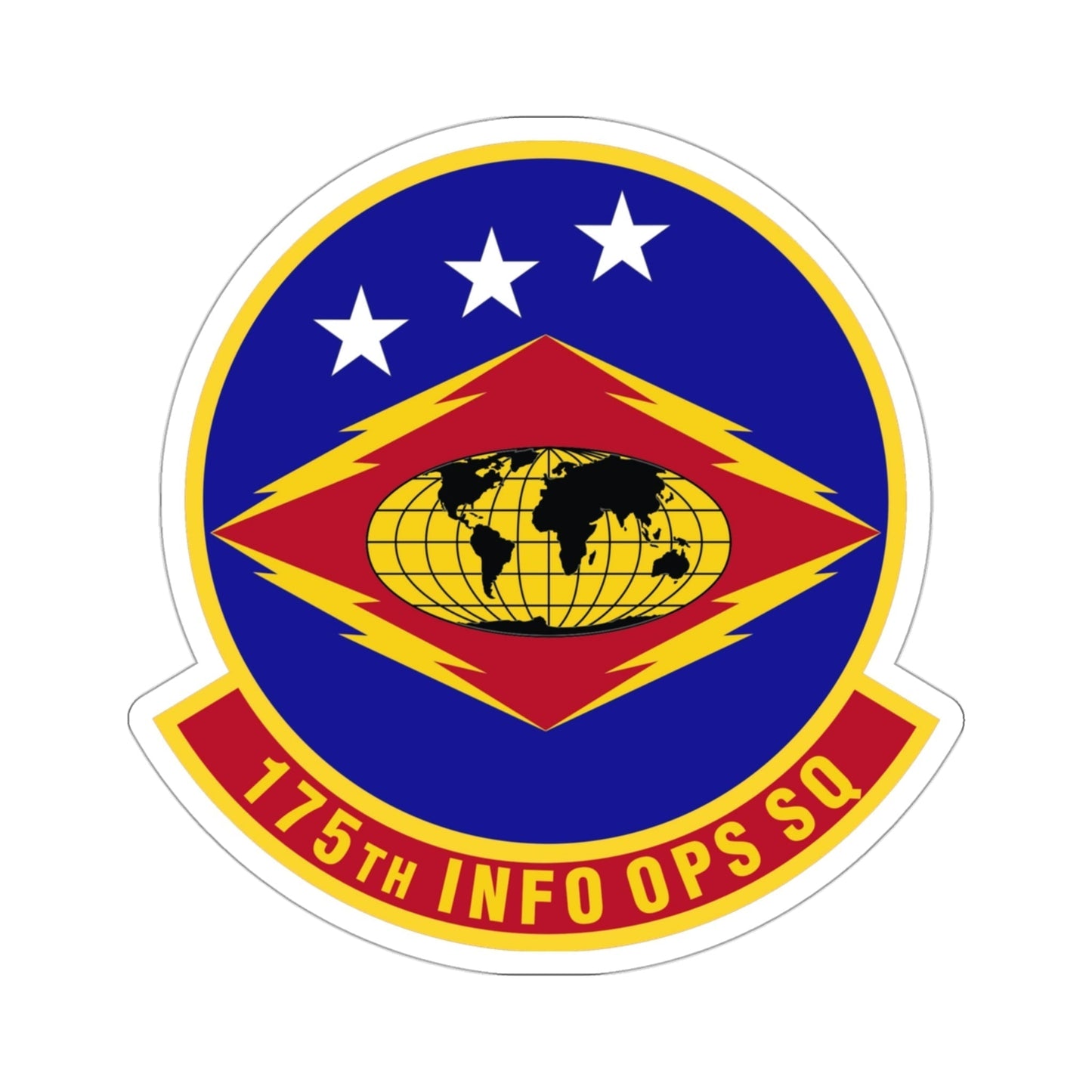 175th Information Operations Squadron (U.S. Air Force) STICKER Vinyl Die-Cut Decal-3 Inch-The Sticker Space