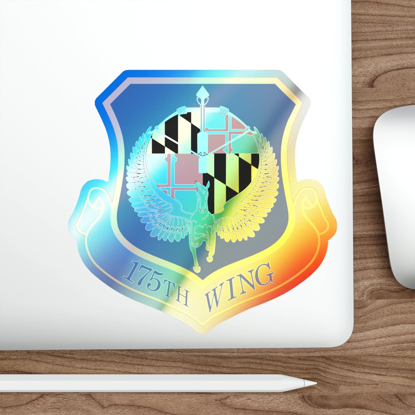 175th Wing (U.S. Air Force) Holographic STICKER Die-Cut Vinyl Decal-The Sticker Space