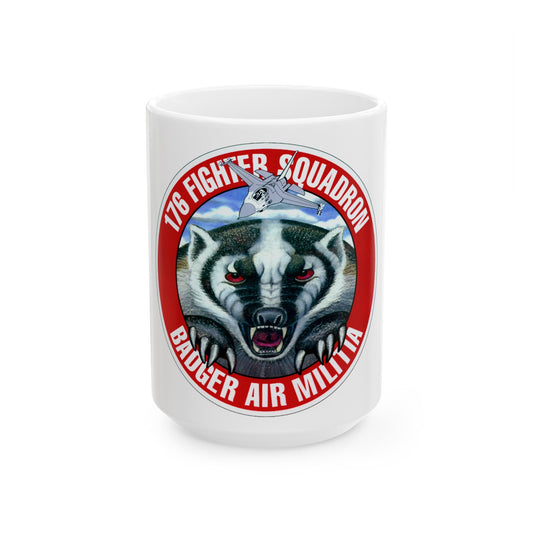 176th Fighter Squadron (U.S. Air Force) White Coffee Mug