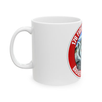176th Fighter Squadron (U.S. Air Force) White Coffee Mug-The Sticker Space