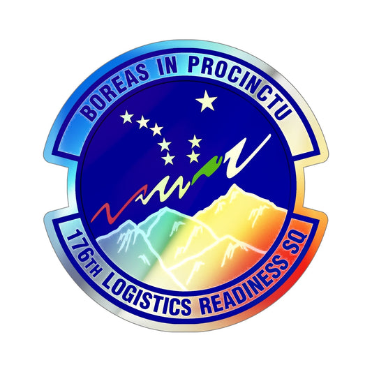 176th Logistics Readiness Squadron (U.S. Air Force) Holographic STICKER Die-Cut Vinyl Decal-6 Inch-The Sticker Space