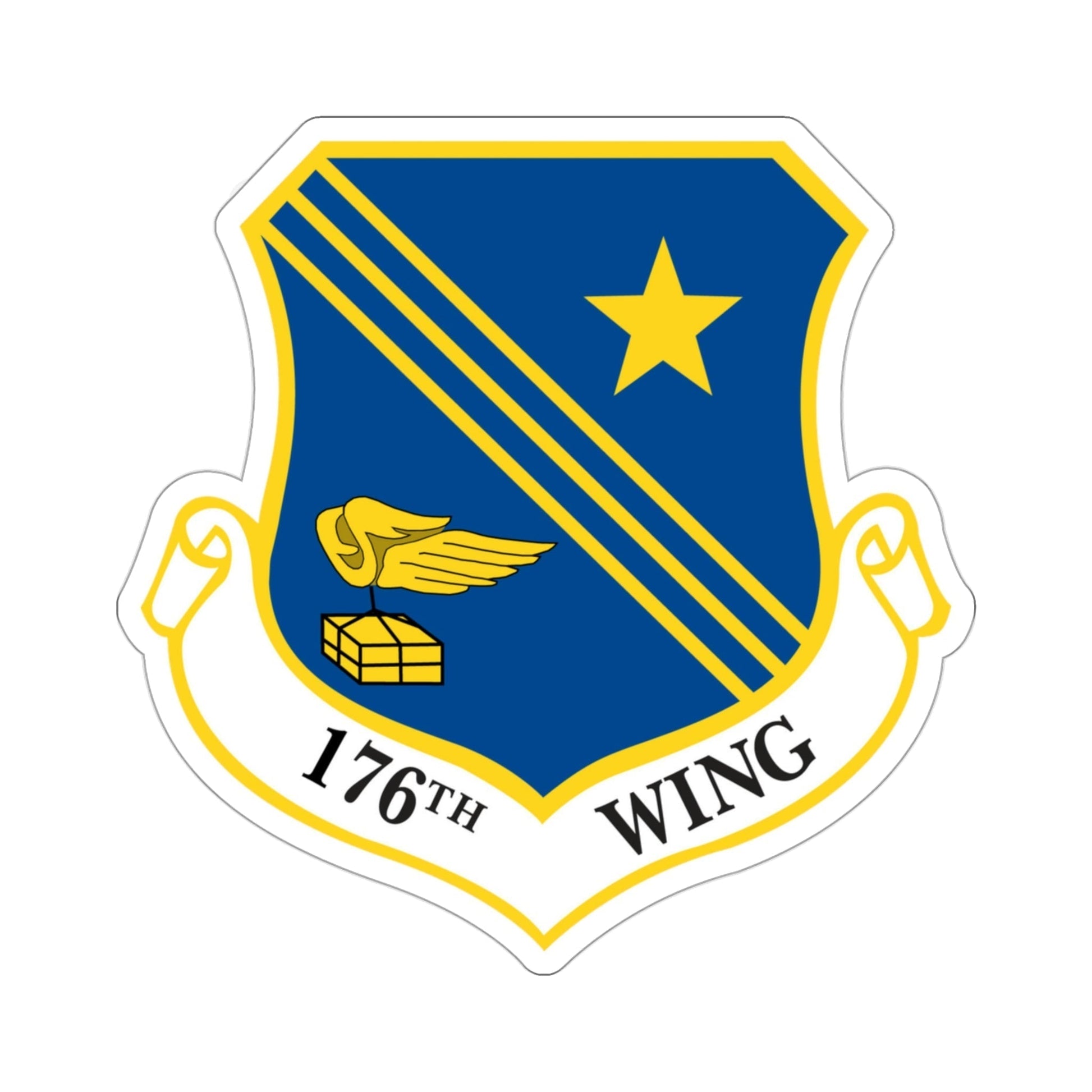 176th Wing (U.S. Air Force) STICKER Vinyl Die-Cut Decal-3 Inch-The Sticker Space