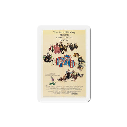 1776 1972 Movie Poster Die-Cut Magnet-4" x 4"-The Sticker Space