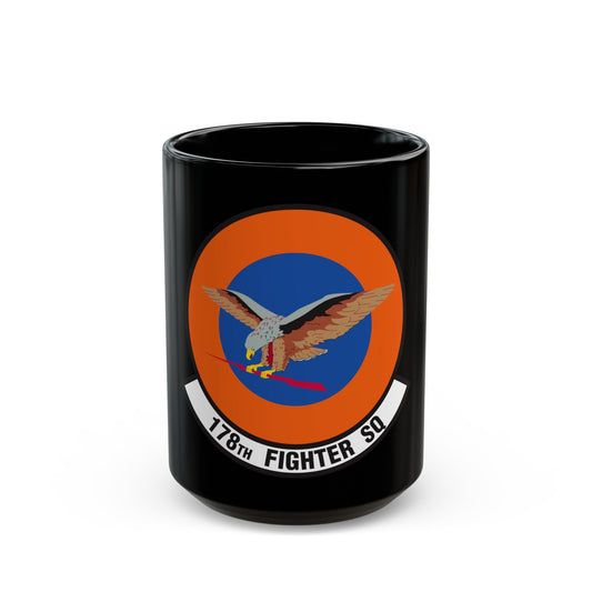 178 Fighter Squadron (U.S. Air Force) Black Coffee Mug-15oz-The Sticker Space