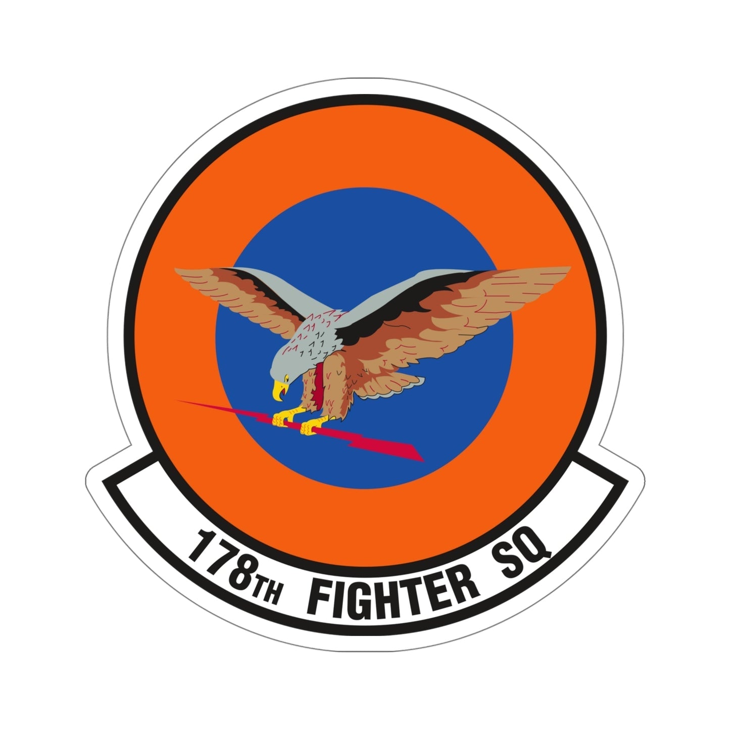 178 Fighter Squadron (U.S. Air Force) STICKER Vinyl Die-Cut Decal-5 Inch-The Sticker Space