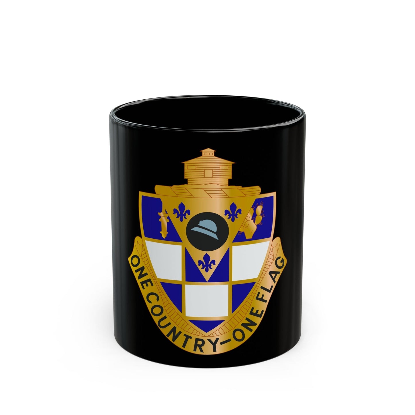 178th Infantry Regiment (U.S. Army) Black Coffee Mug-11oz-The Sticker Space