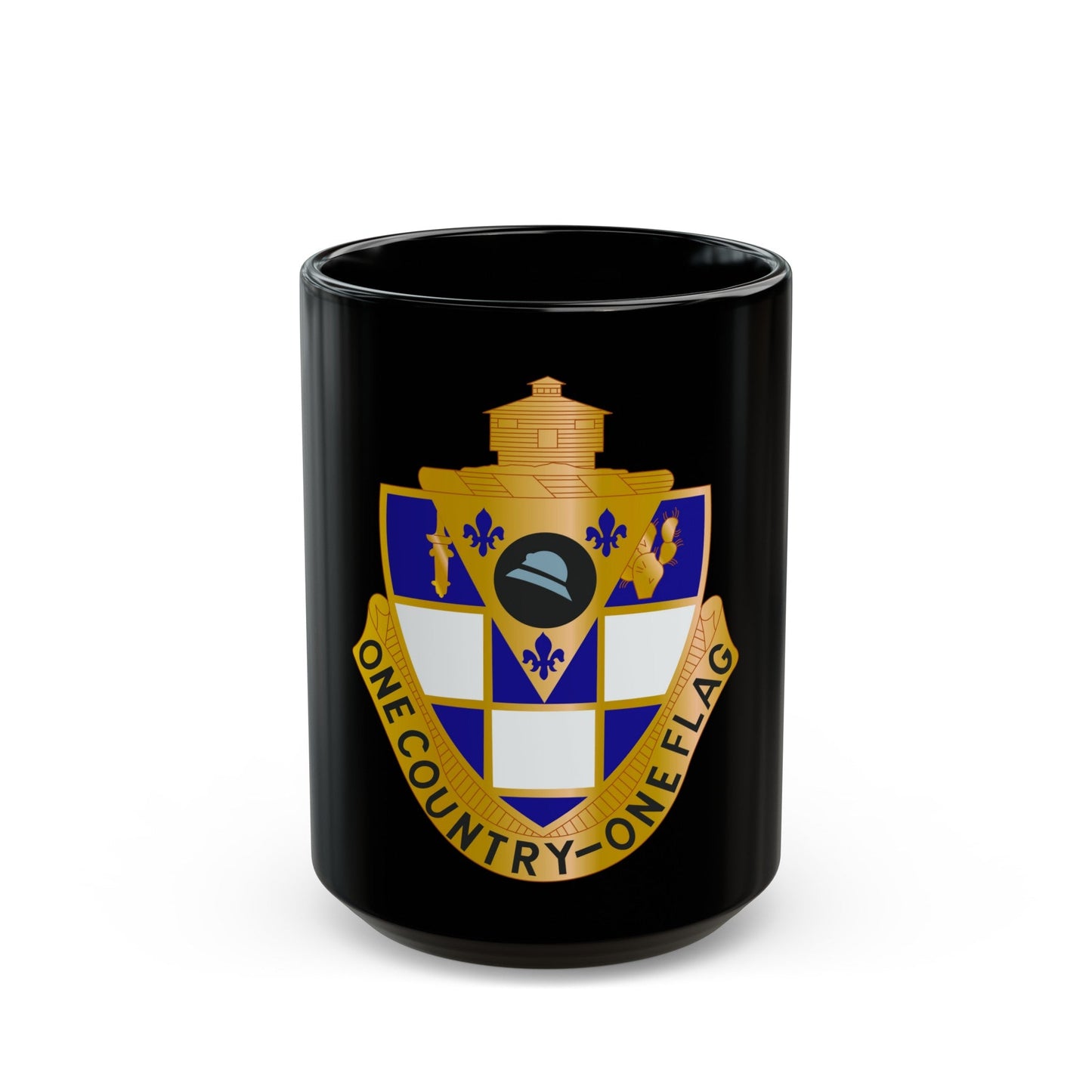 178th Infantry Regiment (U.S. Army) Black Coffee Mug-15oz-The Sticker Space
