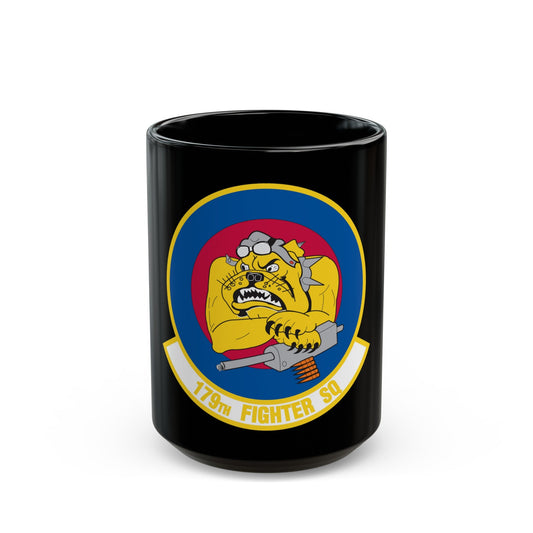 179th Fighter Squadron (U.S. Air Force) Black Coffee Mug-15oz-The Sticker Space