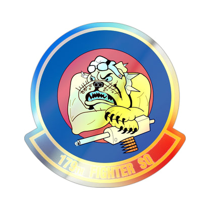 179th Fighter Squadron (U.S. Air Force) Holographic STICKER Die-Cut Vinyl Decal-2 Inch-The Sticker Space
