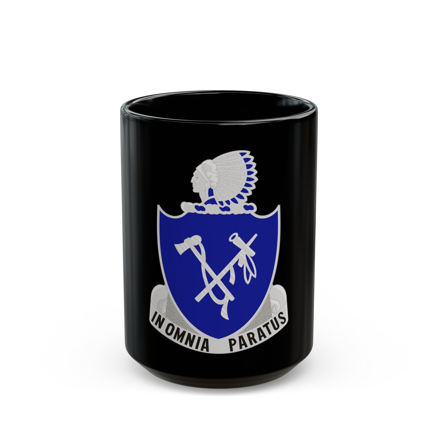 179th Infantry Regiment (U.S. Army) Black Coffee Mug-15oz-The Sticker Space