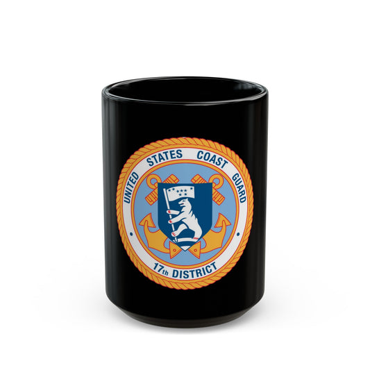 17th CG District (U.S. Coast Guard) Black Coffee Mug
