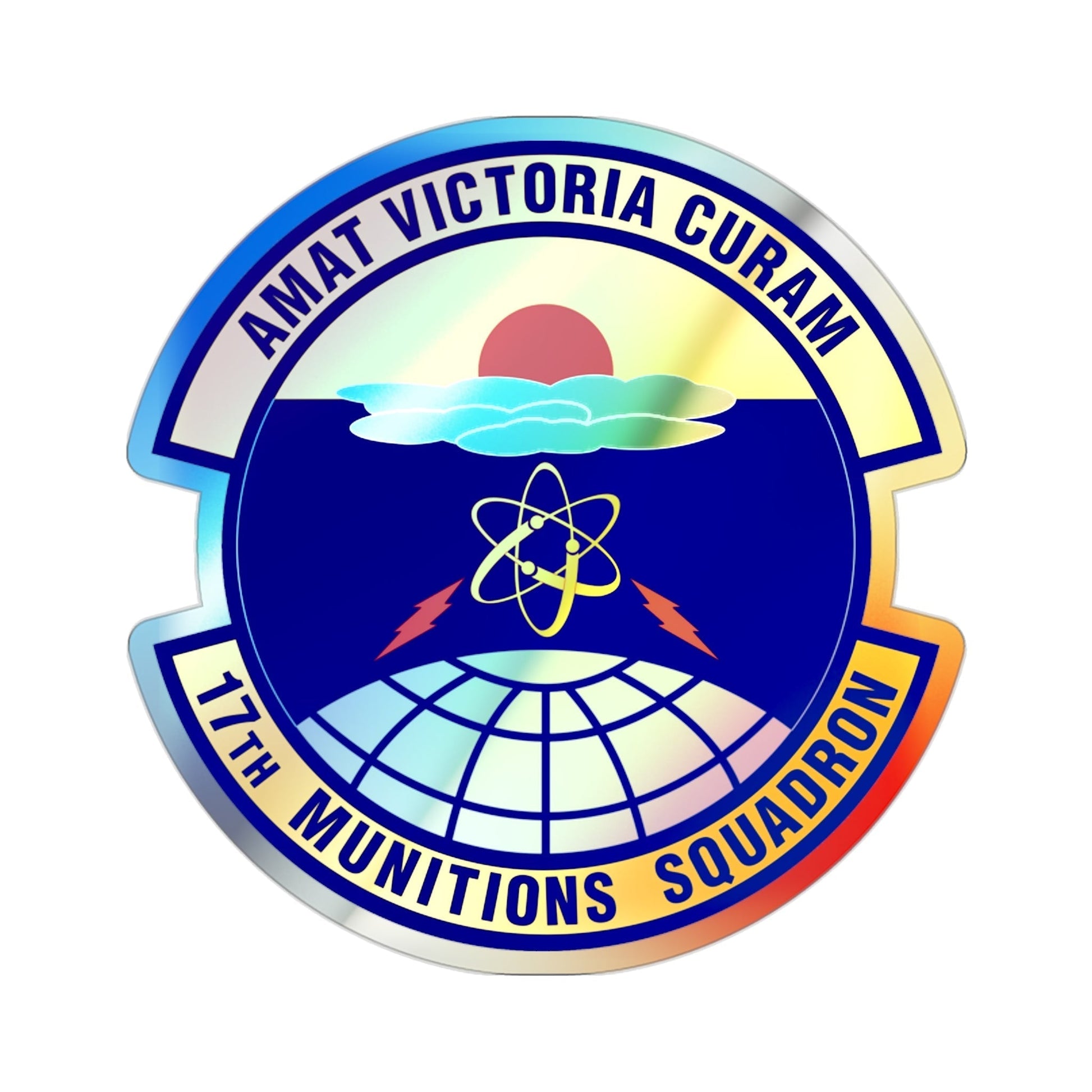 17th Munitions Squadron (U.S. Air Force) Holographic STICKER Die-Cut Vinyl Decal-2 Inch-The Sticker Space