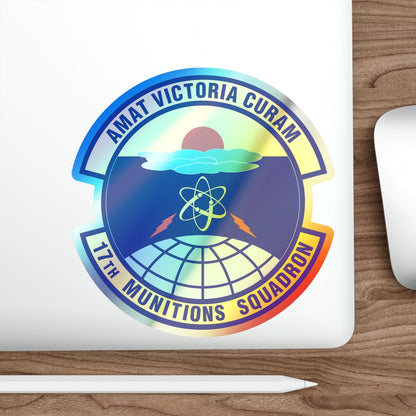 17th Munitions Squadron (U.S. Air Force) Holographic STICKER Die-Cut Vinyl Decal-The Sticker Space
