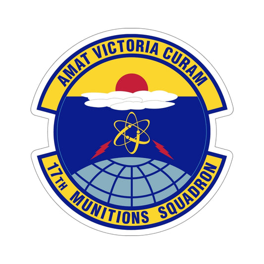 17th Munitions Squadron (U.S. Air Force) STICKER Vinyl Die-Cut Decal-6 Inch-The Sticker Space