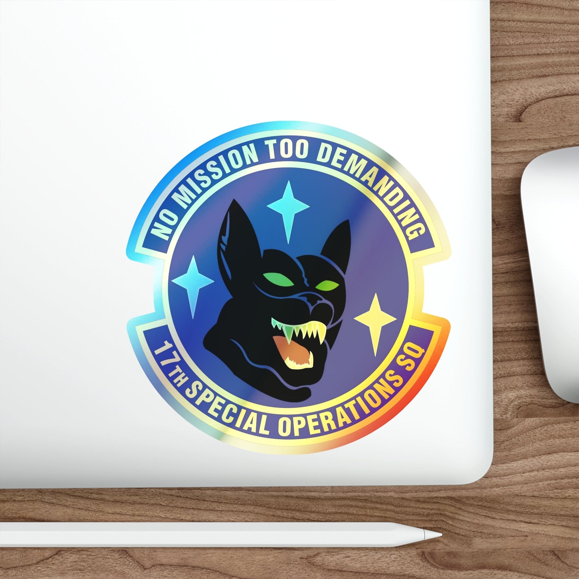 17th Special Operations Squadron (U.S. Air Force) Holographic STICKER Die-Cut Vinyl Decal-The Sticker Space