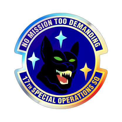 17th Special Operations Squadron (U.S. Air Force) Holographic STICKER Die-Cut Vinyl Decal-The Sticker Space