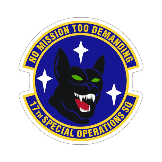 17th Special Operations Squadron (U.S. Air Force) STICKER Vinyl Die-Cut Decal-6 Inch-The Sticker Space