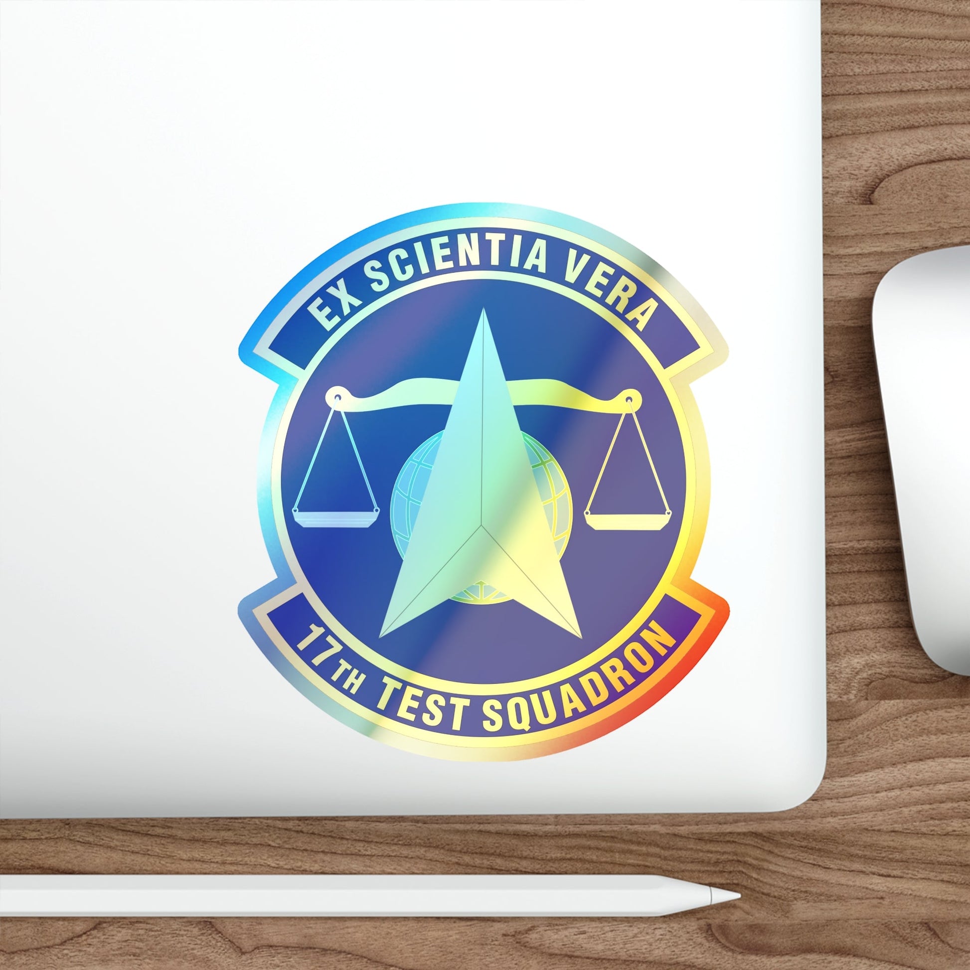 17th Test Squadron (U.S. Air Force) Holographic STICKER Die-Cut Vinyl Decal-The Sticker Space