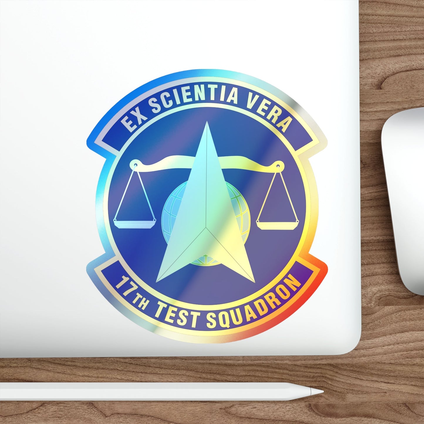 17th Test Squadron (U.S. Air Force) Holographic STICKER Die-Cut Vinyl Decal-The Sticker Space
