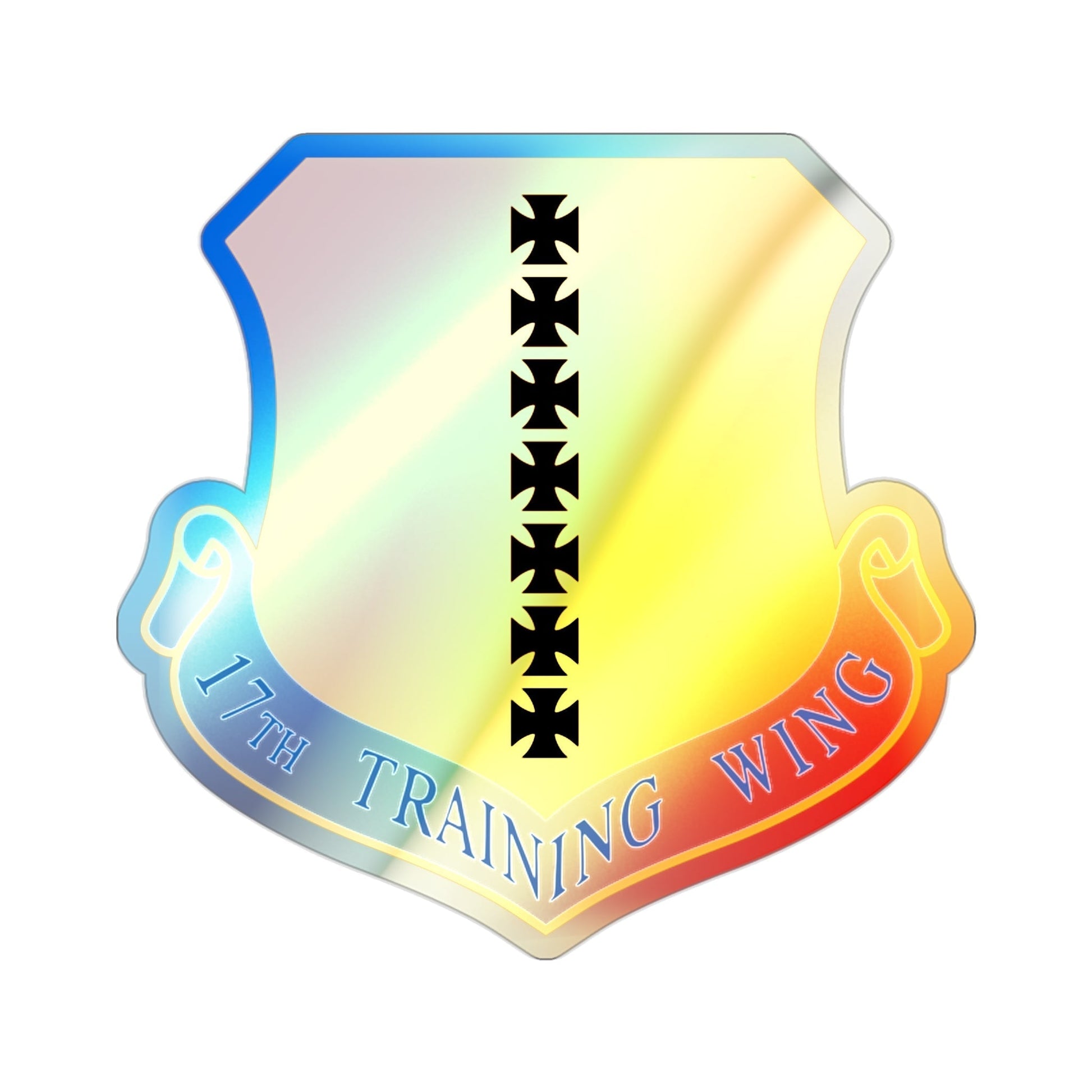 17th Training Wing (U.S. Air Force) Holographic STICKER Die-Cut Vinyl Decal-2 Inch-The Sticker Space