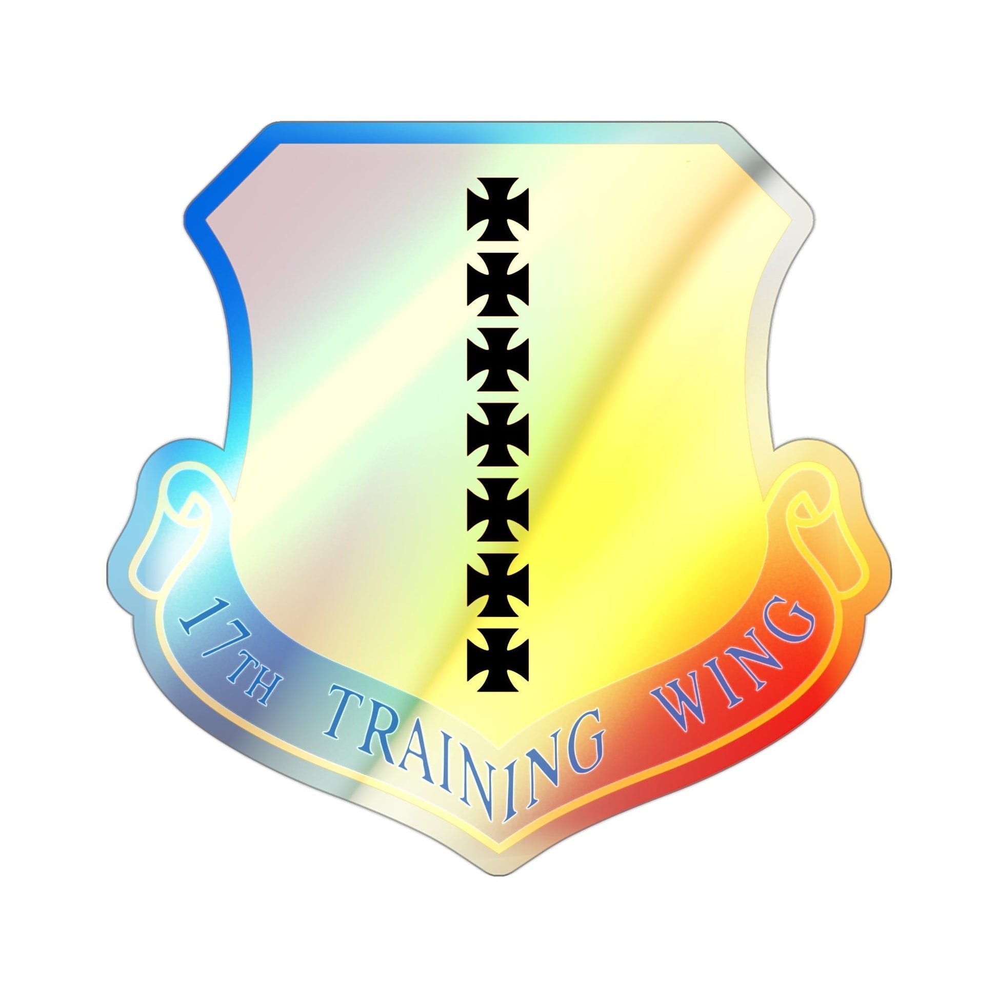 17th Training Wing (U.S. Air Force) Holographic STICKER Die-Cut Vinyl Decal-3 Inch-The Sticker Space
