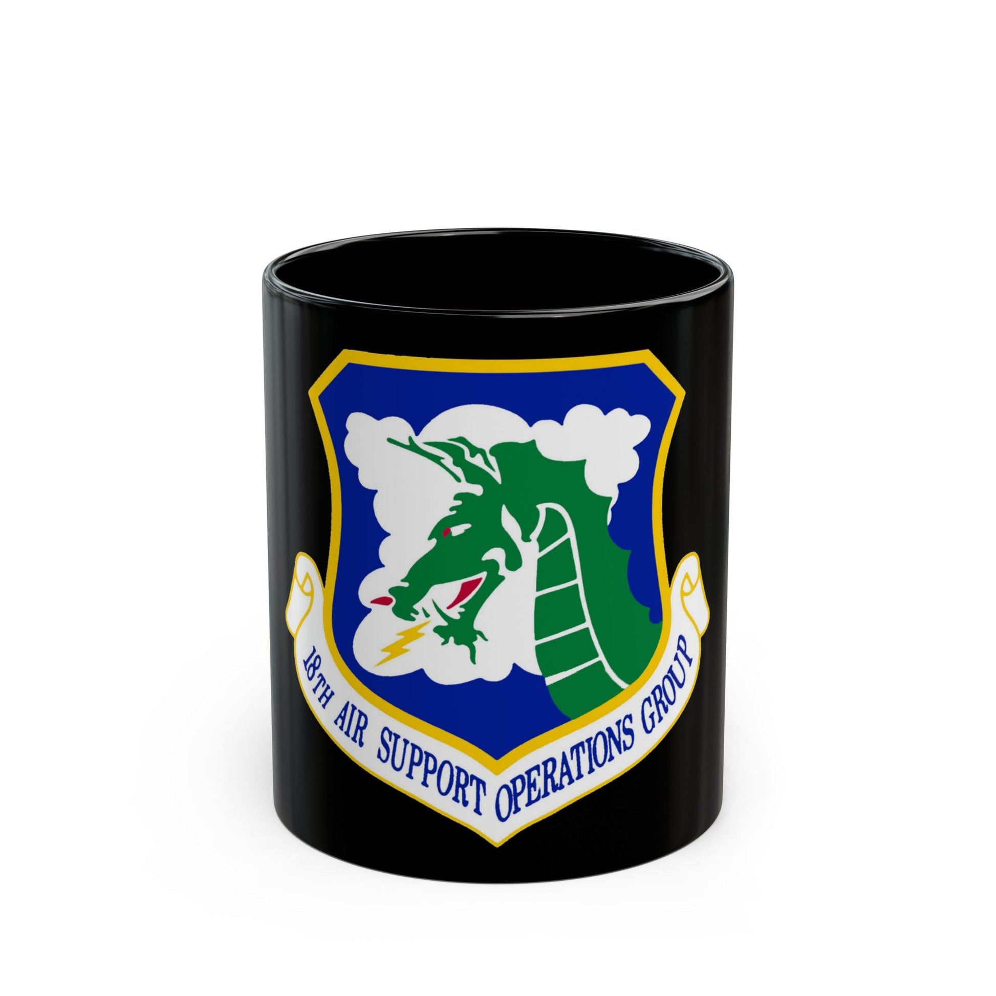 18 Air Support Operations Group ACC (U.S. Air Force) Black Coffee Mug-11oz-The Sticker Space