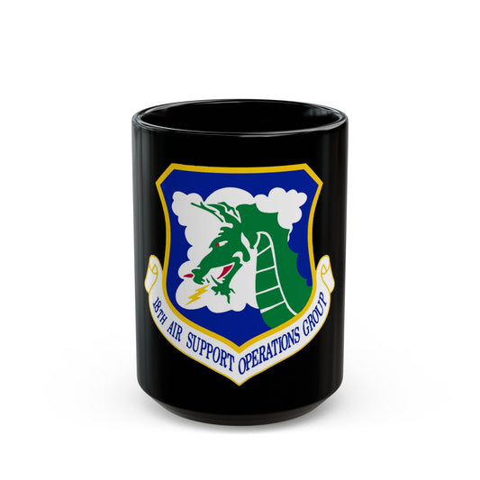 18 Air Support Operations Group ACC (U.S. Air Force) Black Coffee Mug