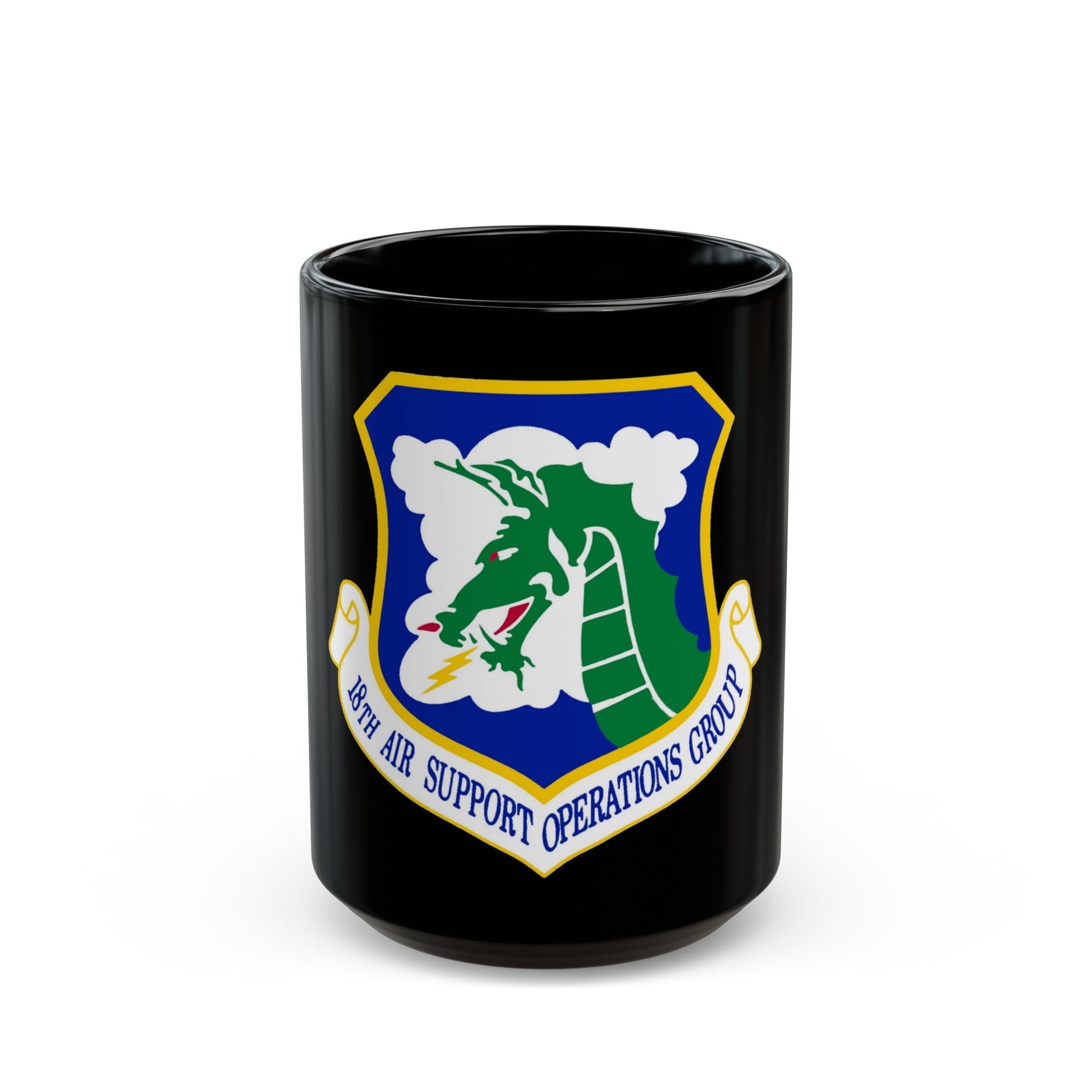 18 Air Support Operations Group ACC (U.S. Air Force) Black Coffee Mug-15oz-The Sticker Space