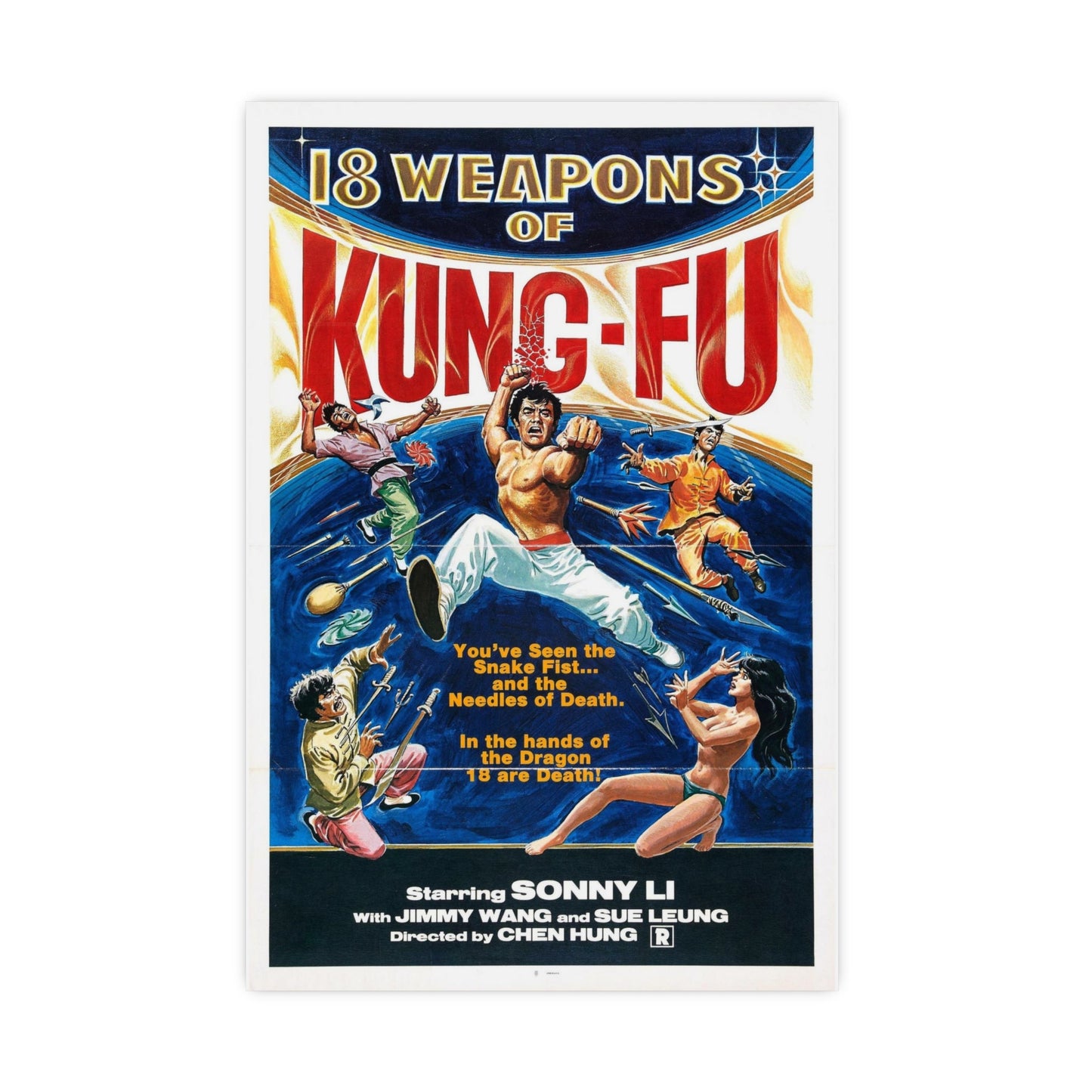 18 WEAPONS OF KUNG-FU 1977 - Paper Movie Poster-16″ x 24″ (Vertical)-The Sticker Space
