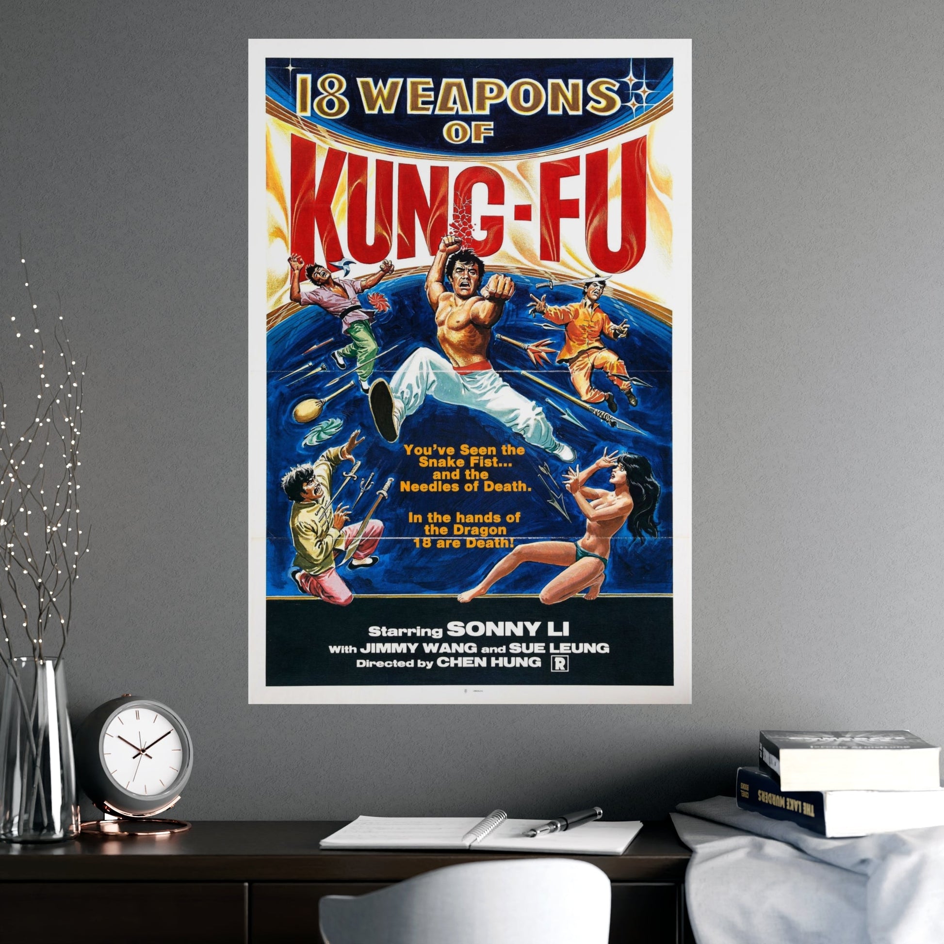 18 WEAPONS OF KUNG-FU 1977 - Paper Movie Poster-The Sticker Space