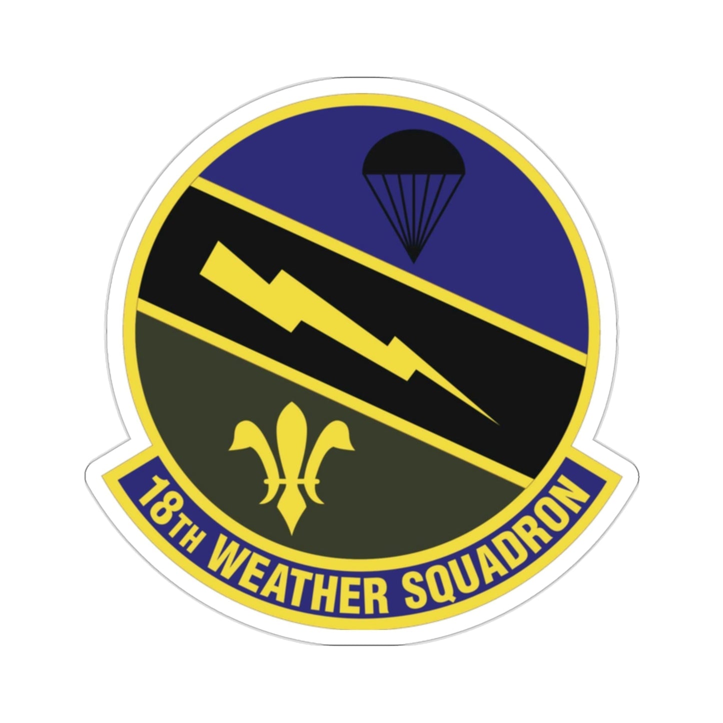 18 Weather Squadron ACC (U.S. Air Force) STICKER Vinyl Die-Cut Decal-2 Inch-The Sticker Space