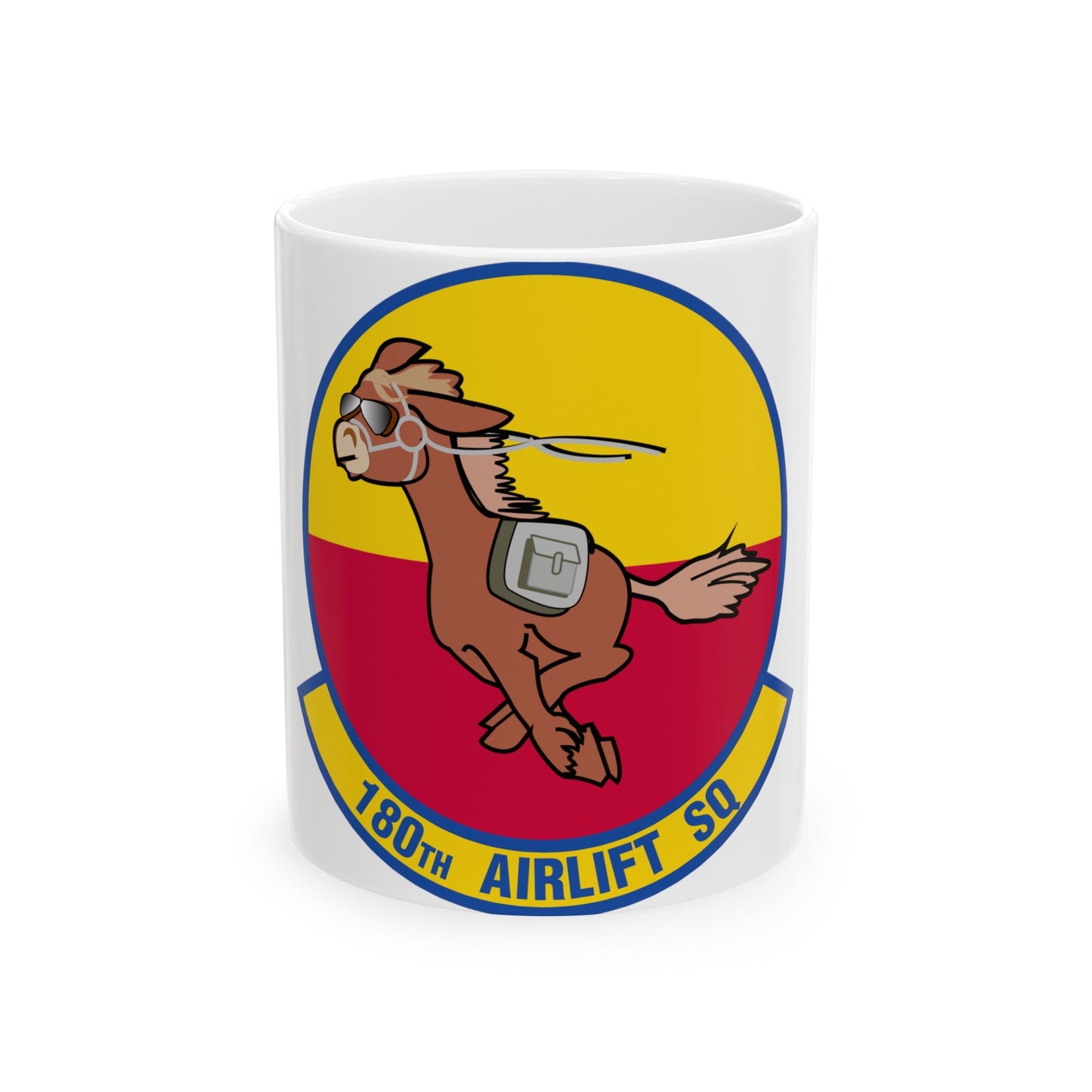 180 Airlift Squadron (U.S. Air Force) White Coffee Mug-11oz-The Sticker Space
