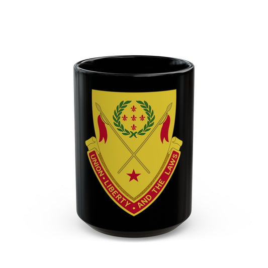 180th Field Artillery Battalion (U.S. Army) Black Coffee Mug-15oz-The Sticker Space