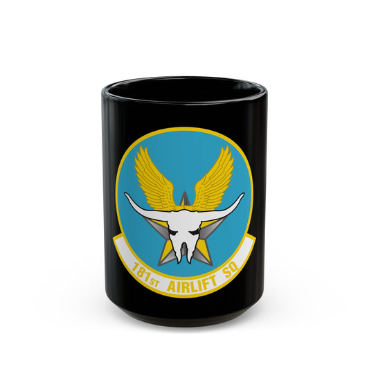 181 Airlift Squadron (U.S. Air Force) Black Coffee Mug-15oz-The Sticker Space