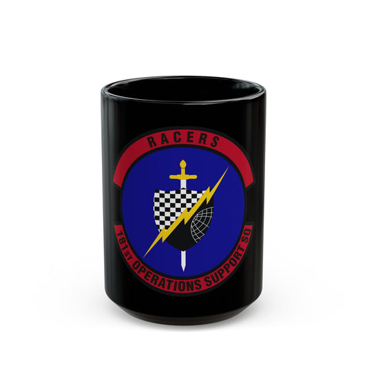 181st Operations Support Squadron (U.S. Air Force) Black Coffee Mug-15oz-The Sticker Space