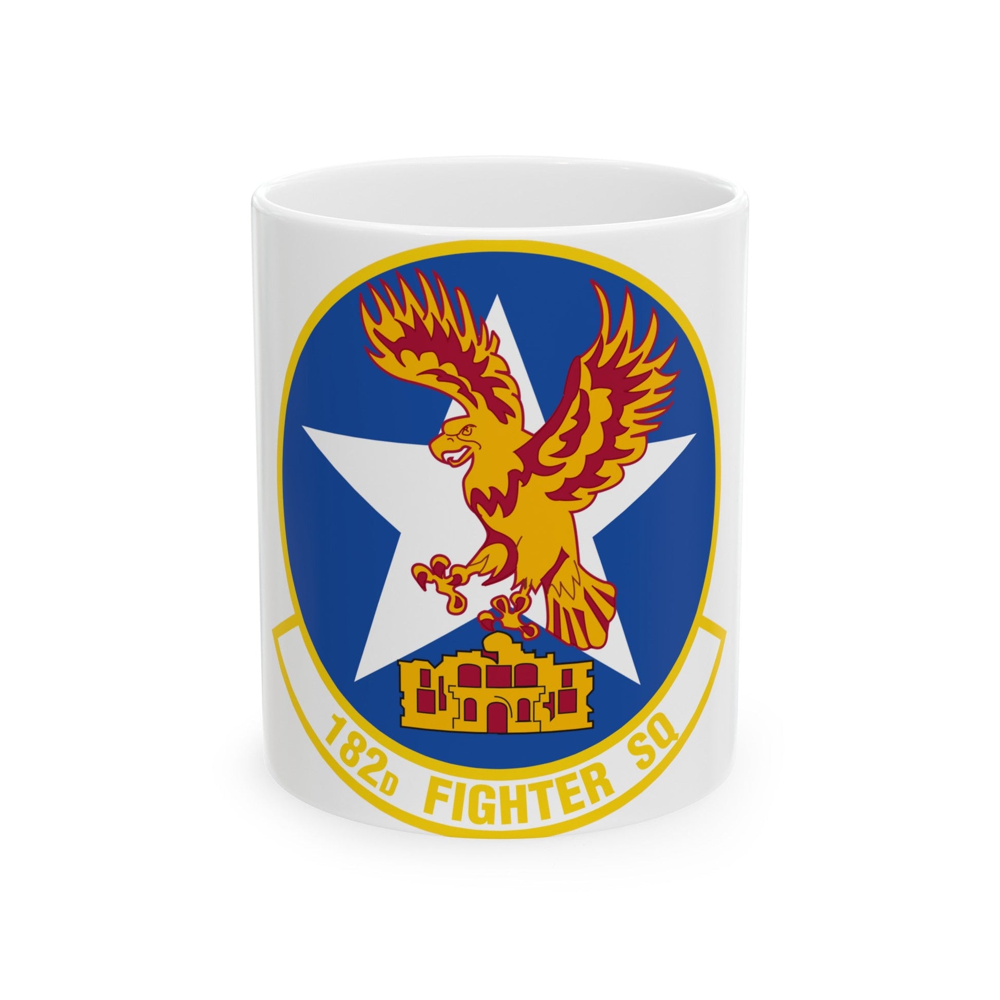 182 Fighter Squadron (U.S. Air Force) White Coffee Mug-11oz-The Sticker Space