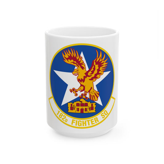 182 Fighter Squadron (U.S. Air Force) White Coffee Mug-15oz-The Sticker Space