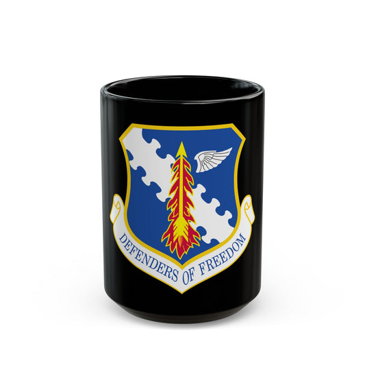 182d Airlift Wing insignia AFD 080128 056 (U.S. Air Force) Black Coffee Mug-15oz-The Sticker Space