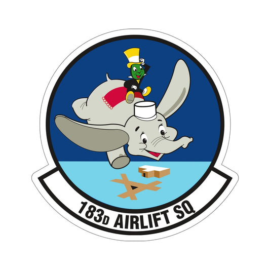 183 Airlift Squadron (U.S. Air Force) STICKER Vinyl Die-Cut Decal-6 Inch-The Sticker Space