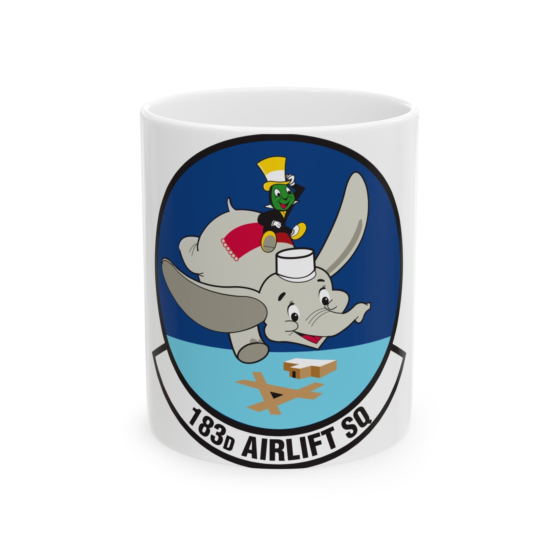 183 Airlift Squadron (U.S. Air Force) White Coffee Mug-11oz-The Sticker Space