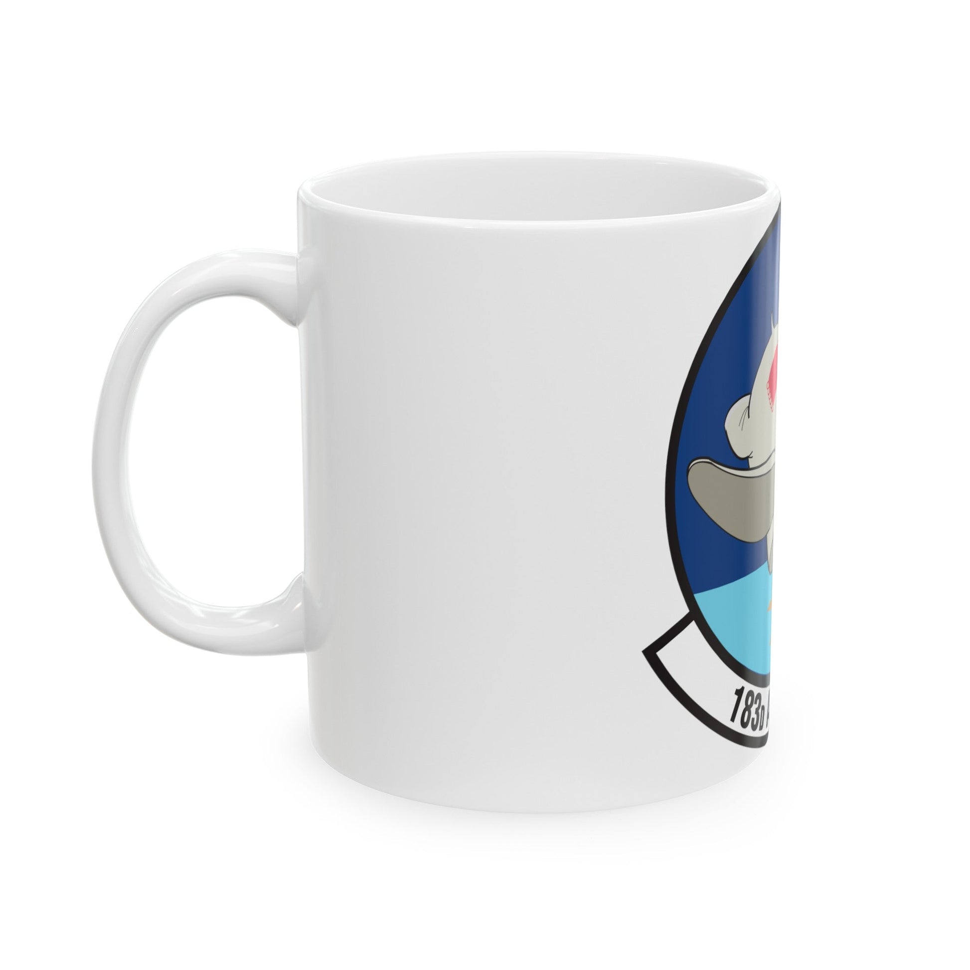 183 Airlift Squadron (U.S. Air Force) White Coffee Mug-The Sticker Space