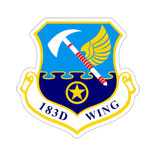 183d Wing (U.S. Air Force) STICKER Vinyl Die-Cut Decal-White-The Sticker Space