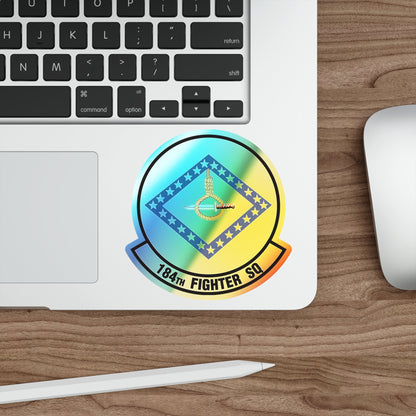 184 Fighter Squadron (U.S. Air Force) Holographic STICKER Die-Cut Vinyl Decal-The Sticker Space