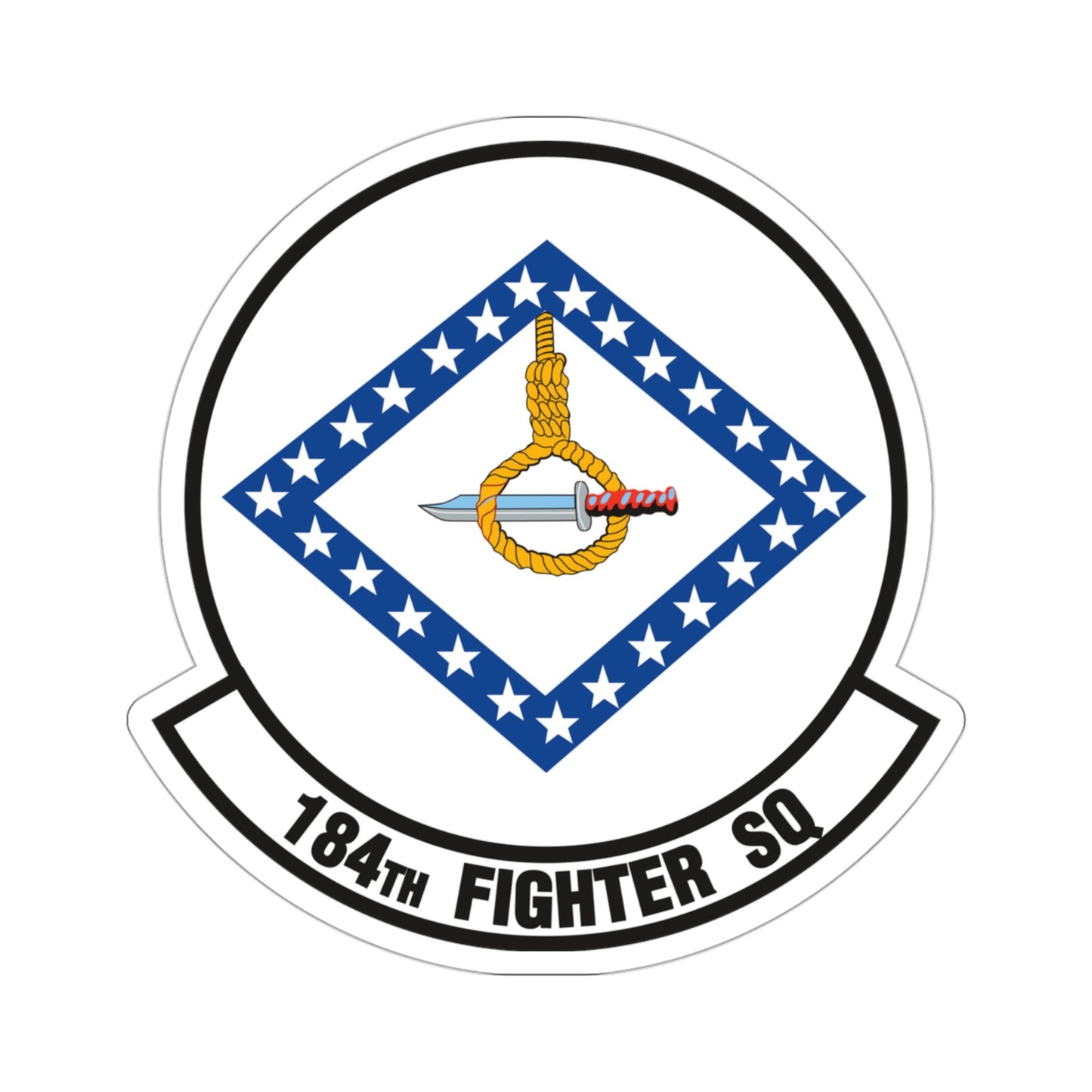 184 Fighter Squadron (U.S. Air Force) STICKER Vinyl Die-Cut Decal-3 Inch-The Sticker Space