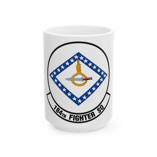 184 Fighter Squadron (U.S. Air Force) White Coffee Mug-15oz-The Sticker Space