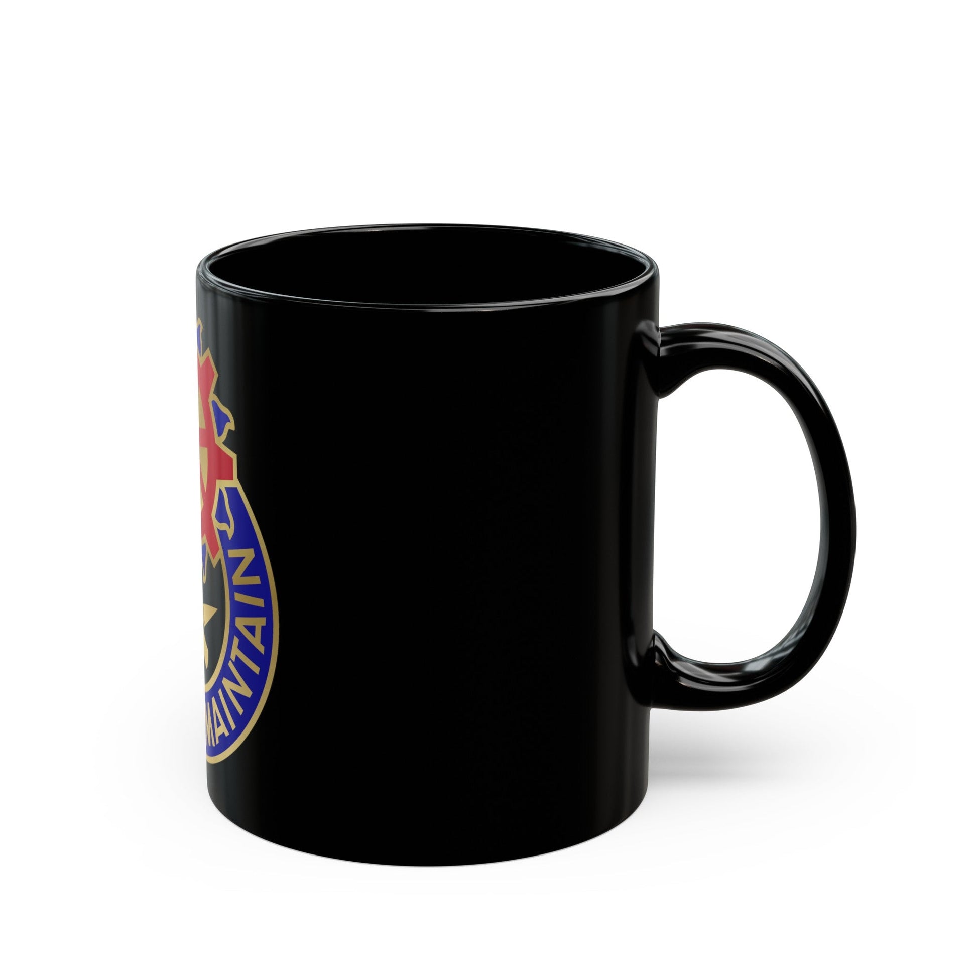 187 Ordnance Battalion (U.S. Army) Black Coffee Mug-The Sticker Space