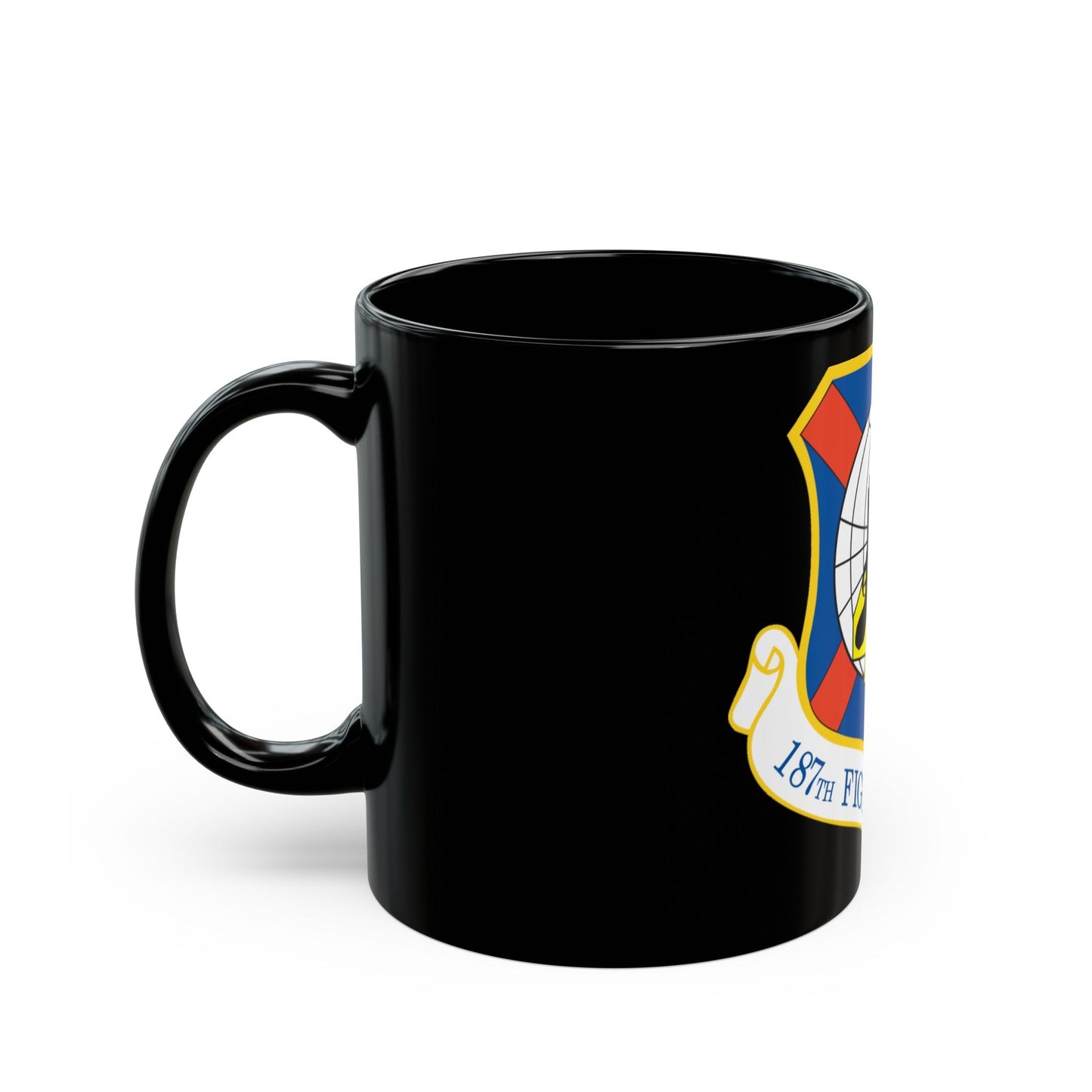 187th Fighter Wing (U.S. Air Force) Black Coffee Mug-The Sticker Space