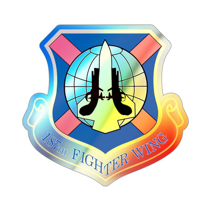 187th Fighter Wing (U.S. Air Force) Holographic STICKER Die-Cut Vinyl Decal-5 Inch-The Sticker Space