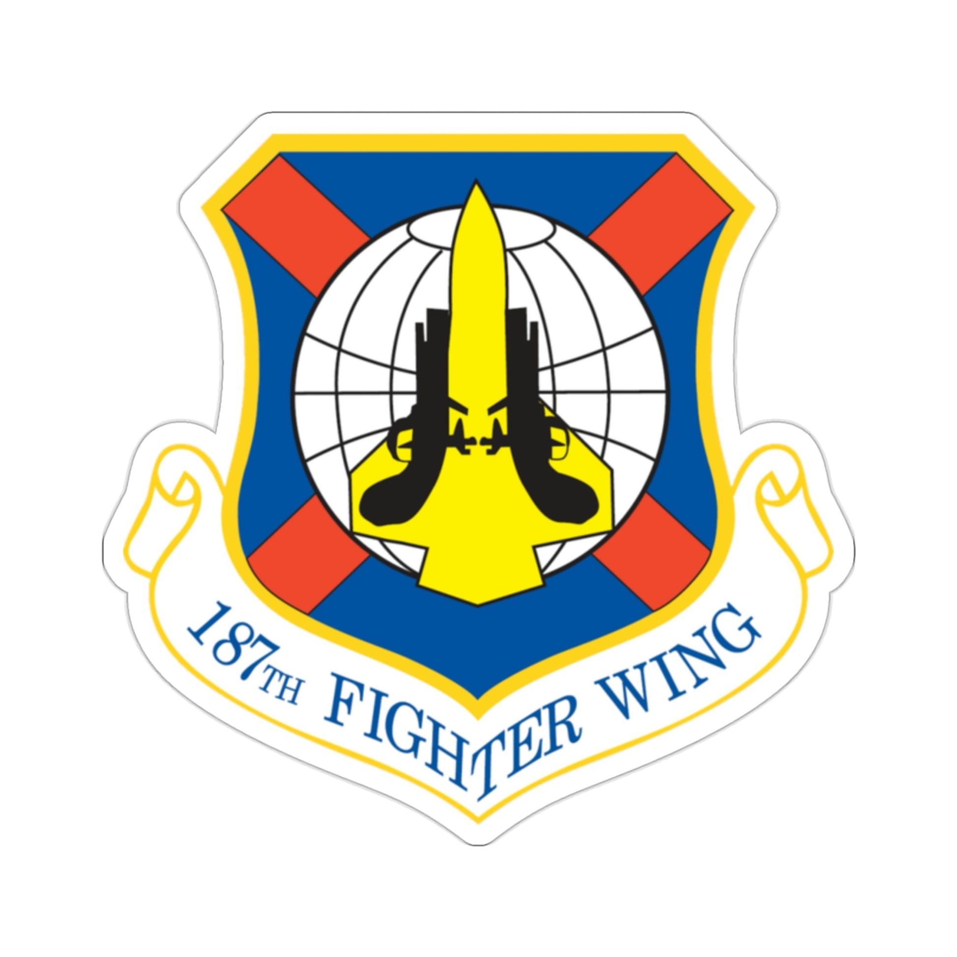187th Fighter Wing (U.S. Air Force) STICKER Vinyl Die-Cut Decal-2 Inch-The Sticker Space